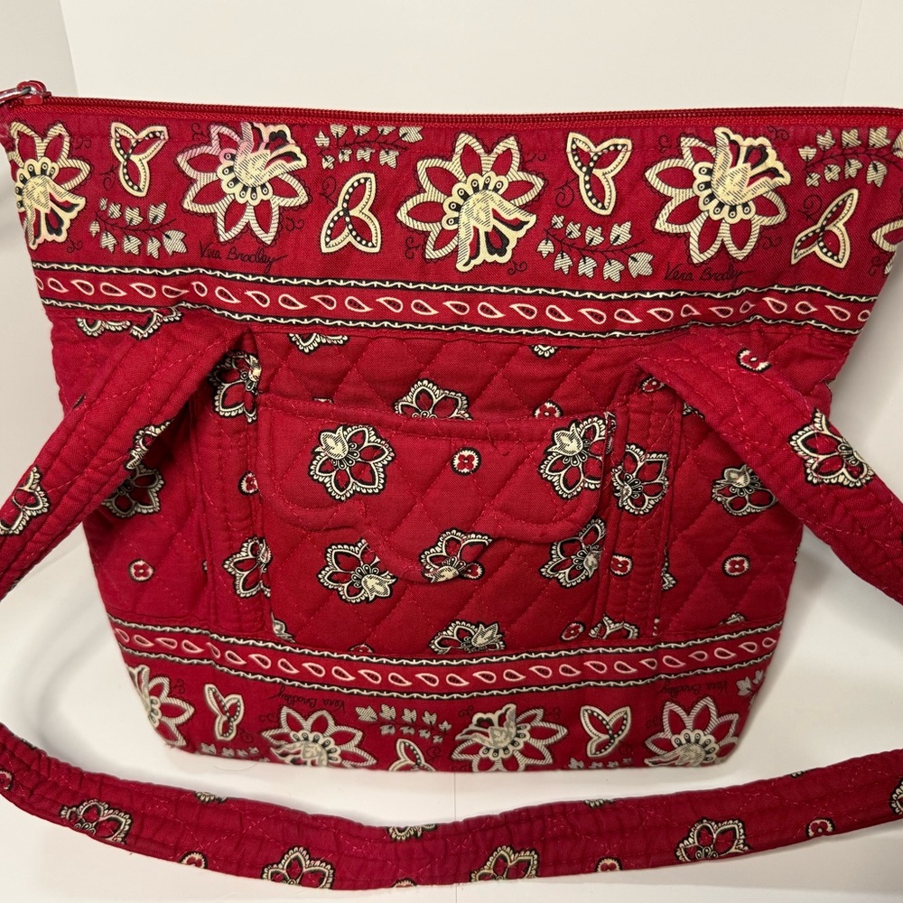 Vera Bradley Red Floral Shoulder Bag